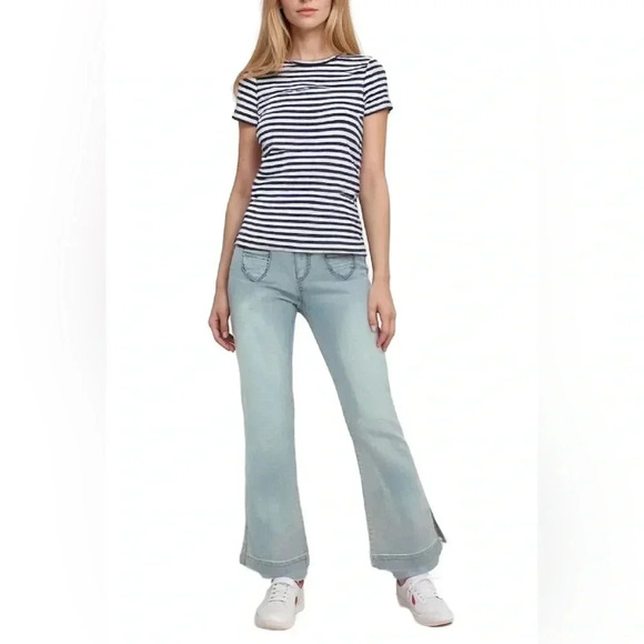 Route 66 Vintage Flared Wide Leg Denim Jeans - Picture 1 of 13
